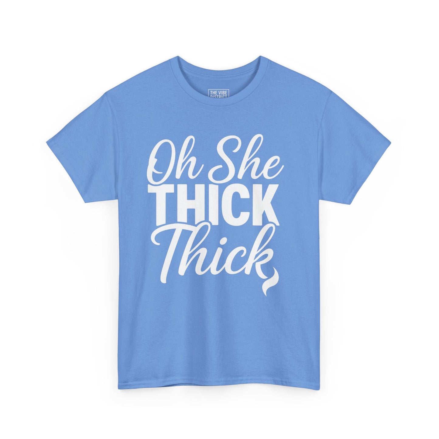 Oh She Thick Unisex Heavy Cotton Tee, Funny Graphic Tee, Casual Wear, Plus Size Shirt, Gift for Her