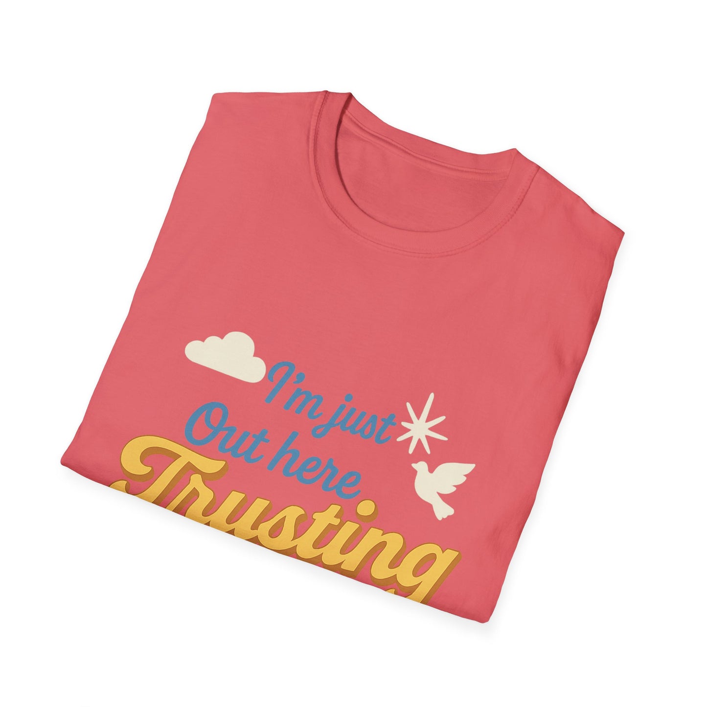 Trusting God Tee, Inspirational Gift, Christian Apparel, Casual Wear, Everyday Comfort