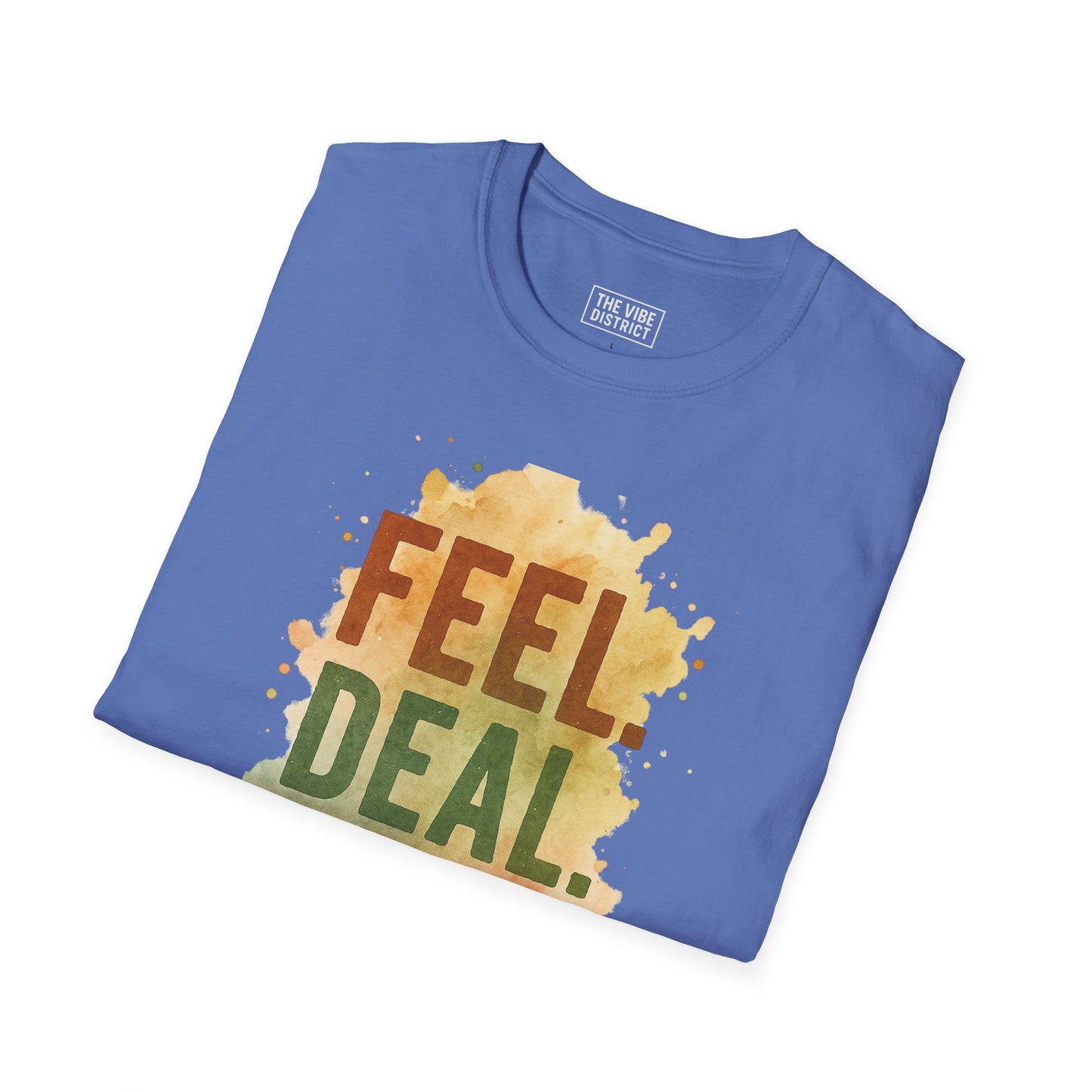 Feel Deal Heal Unisex Softstyle T-Shirt | Inspirational Casual Tee