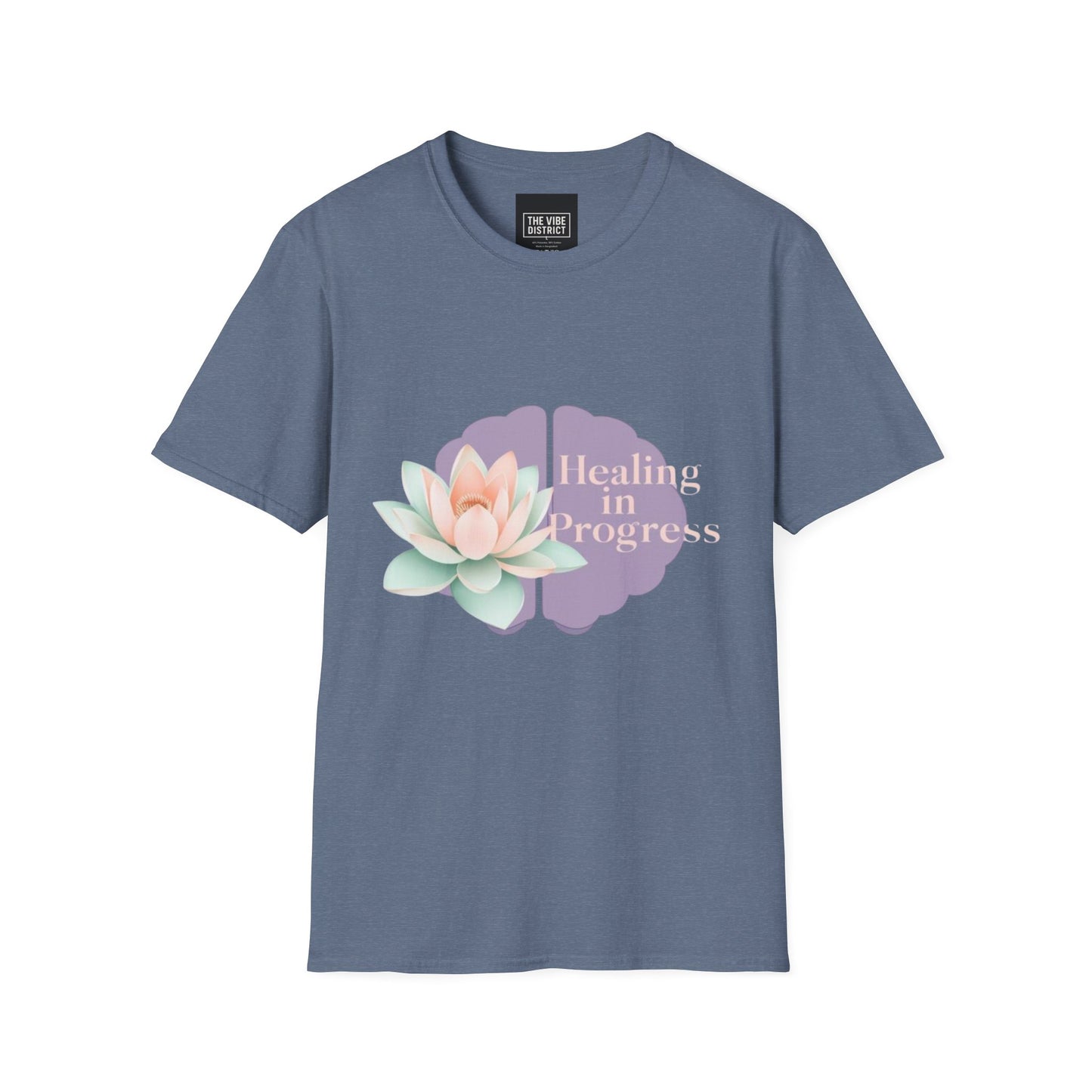 Healing in Progress Unisex Softstyle T-Shirt - Mindfulness & Wellness Apparel