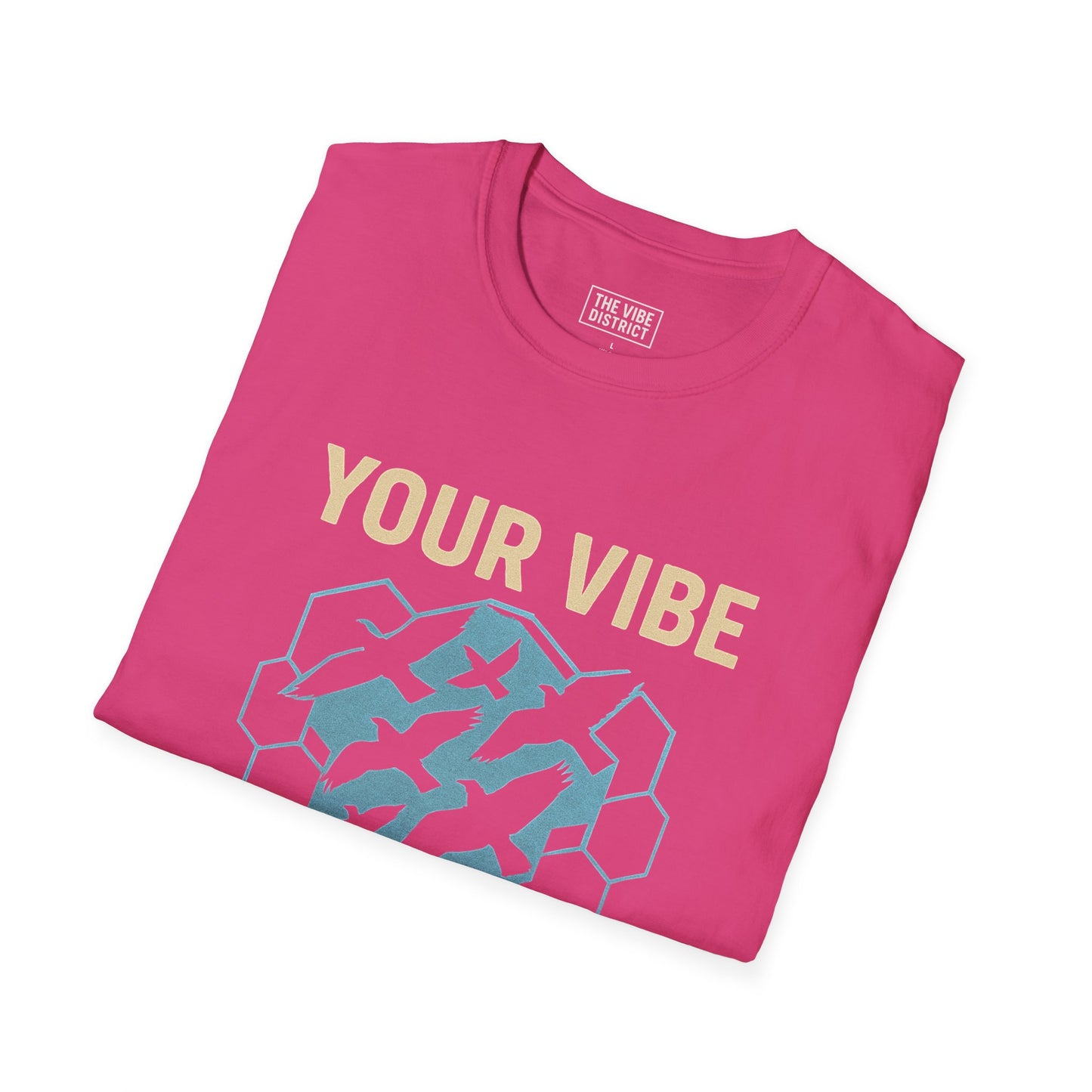 Your Vibe Attracts Your Tribe Unisex Softstyle T-Shirt, Casual Tee, Motivational Shirt, Gifts for Friends, Self-Care Wardrobe