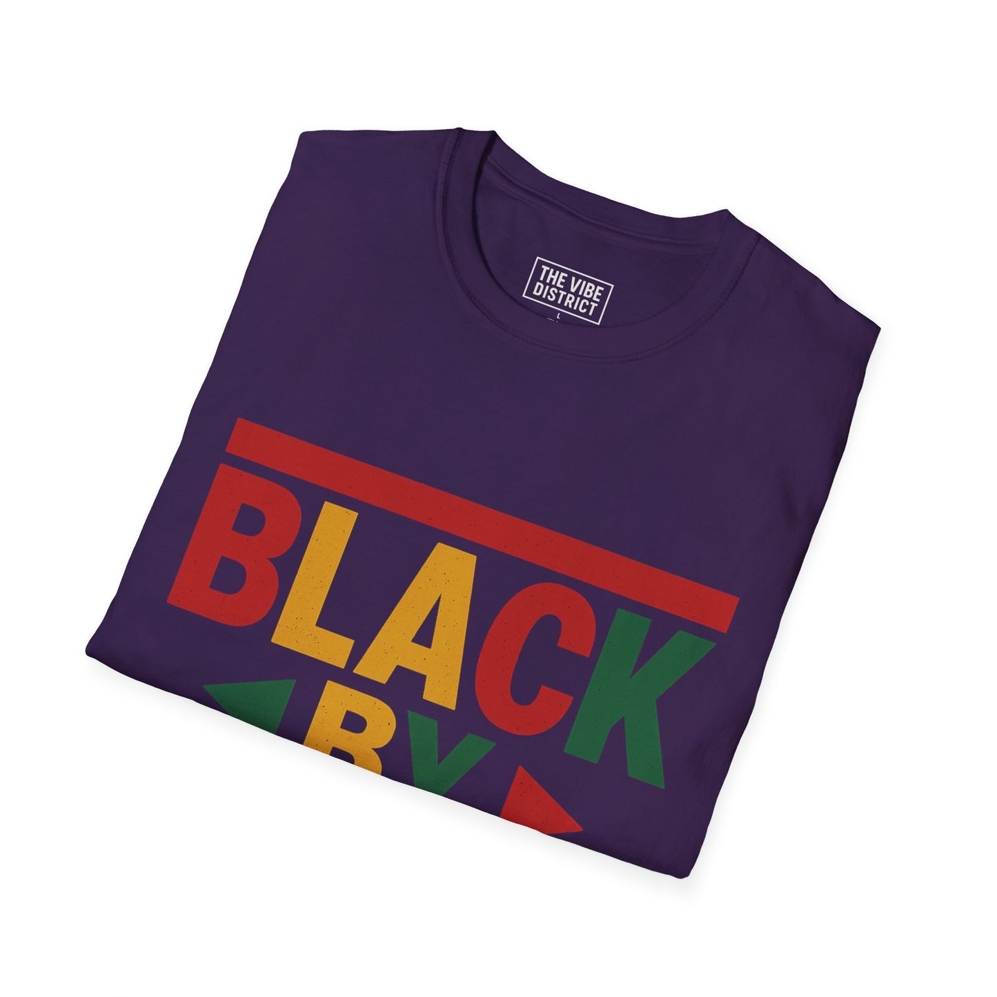 Black by Demand Unisex Softstyle T-Shirt - Celebrate Empowerment & Culture