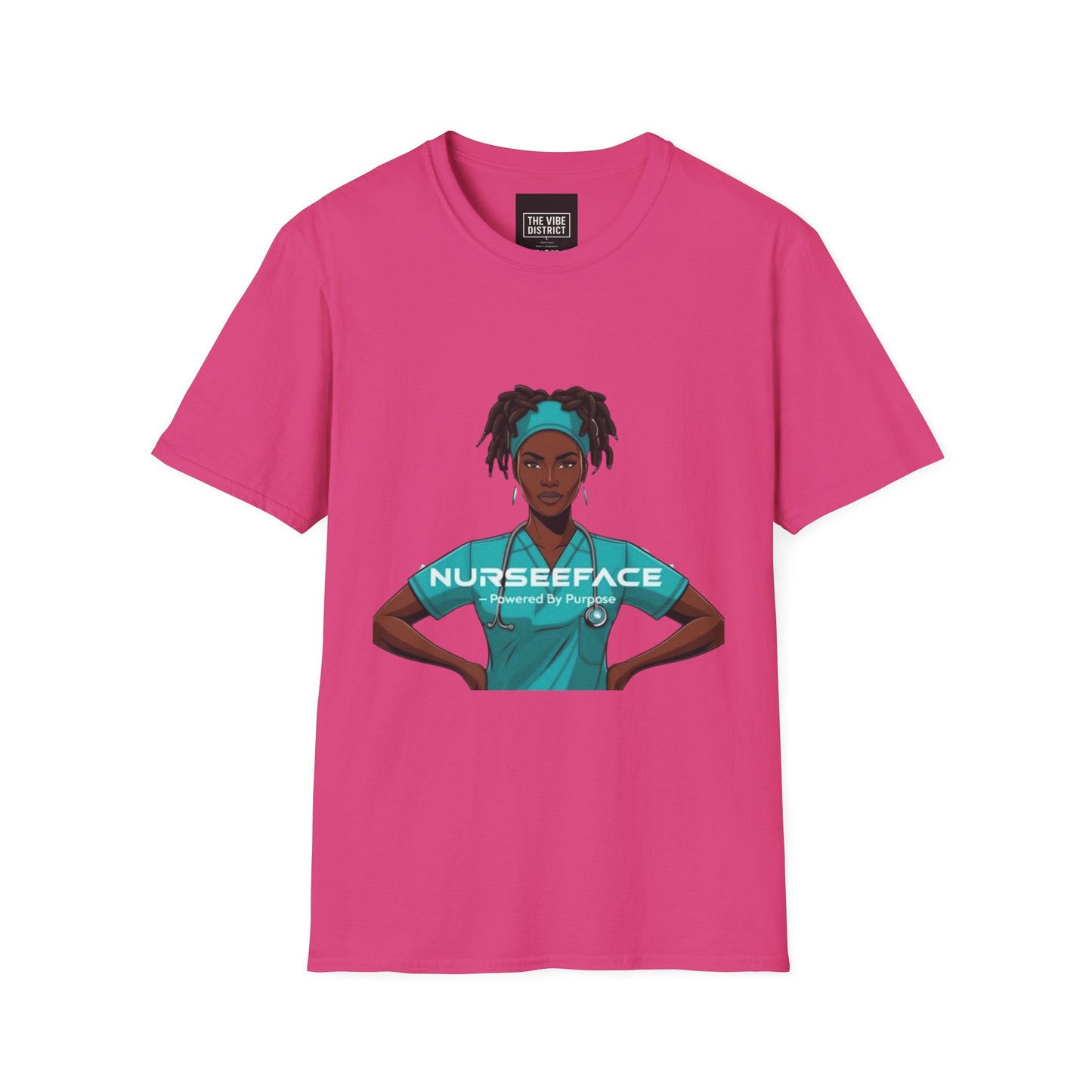 Nurse Graphic T-Shirt - Powered by Purpose - Unisex Softstyle Apparel