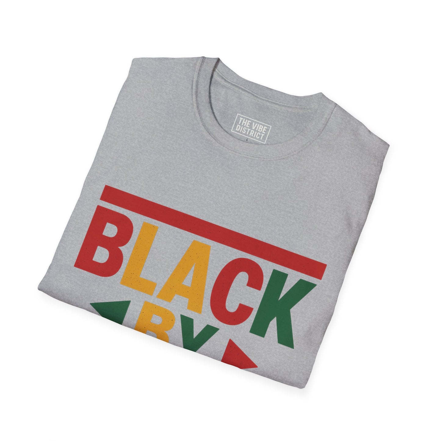 Black by Demand Unisex Softstyle T-Shirt - Celebrate Empowerment & Culture