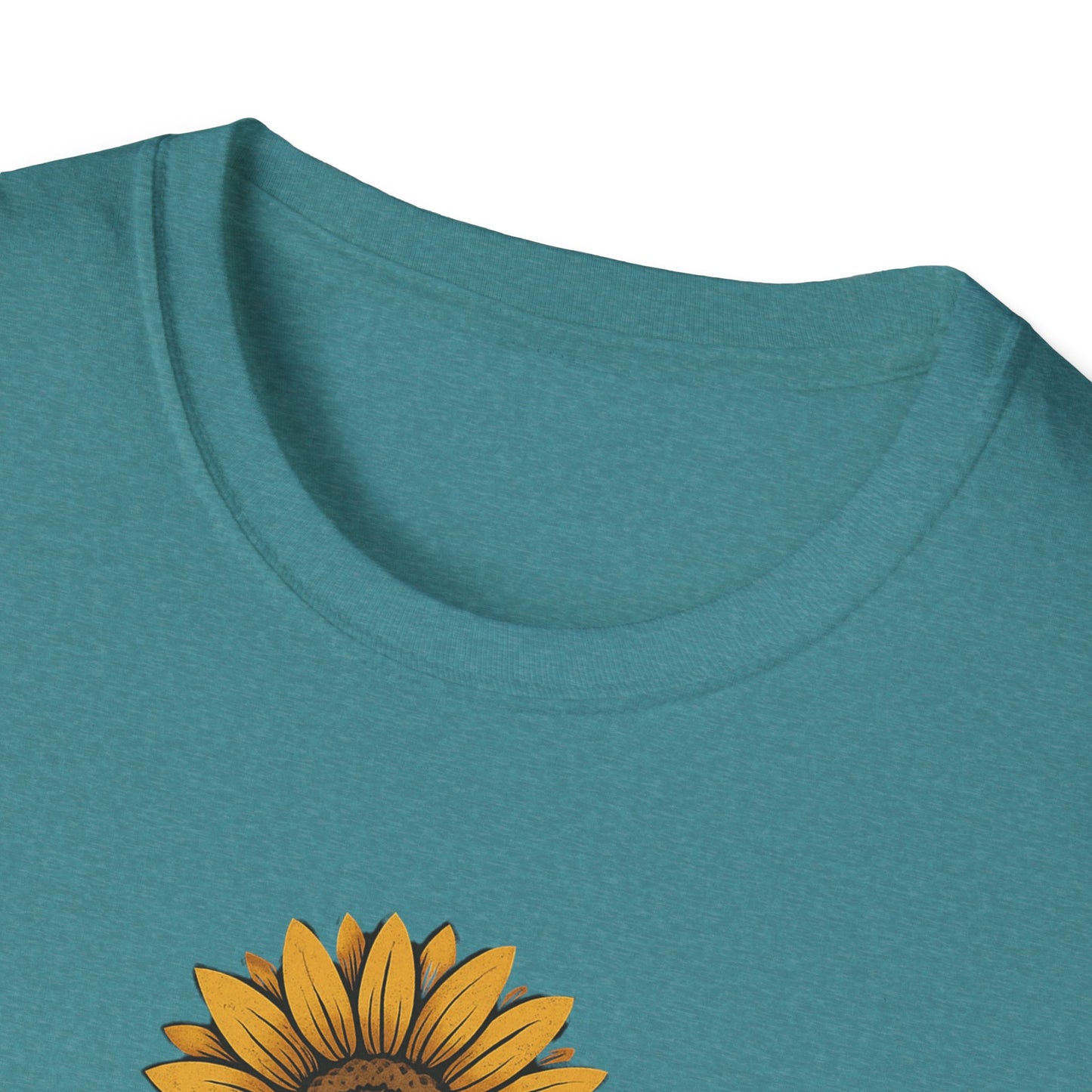Bloom Through the Concrete Unisex Softstyle T-Shirt, Inspirational Tee, Nature Lover Gift, Motivational Shirt, Gardening Outfit