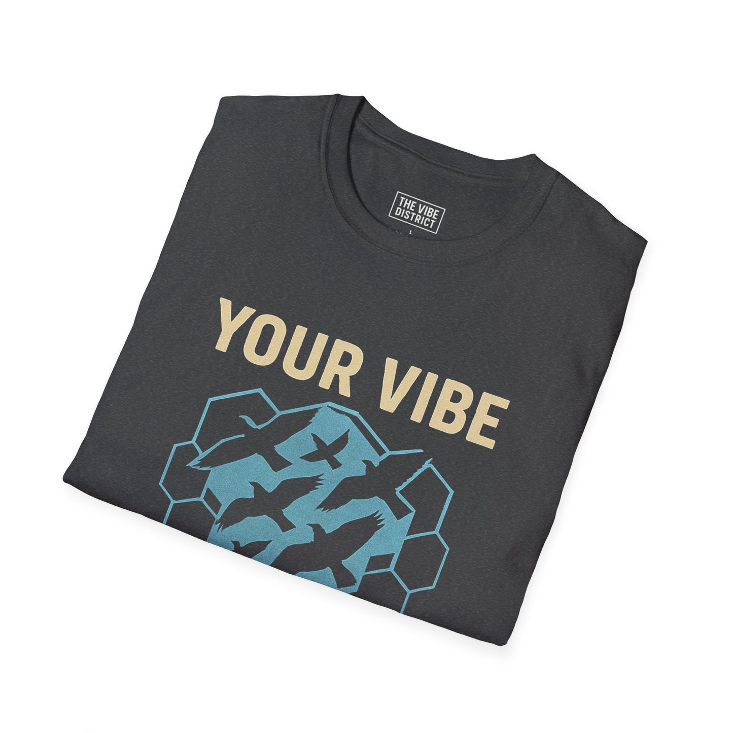 Your Vibe Attracts Your Tribe Unisex Softstyle T-Shirt, Casual Tee, Motivational Shirt, Gifts for Friends, Self-Care Wardrobe