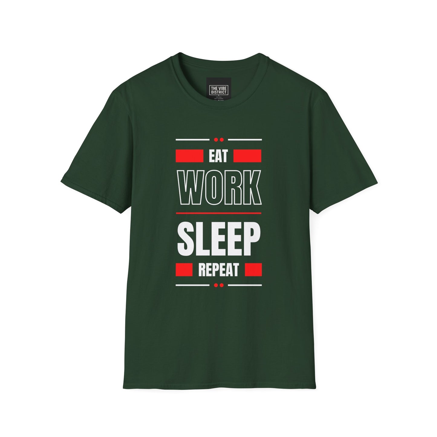 Eat Work Sleep Repeat Unisex Softstyle T-Shirt