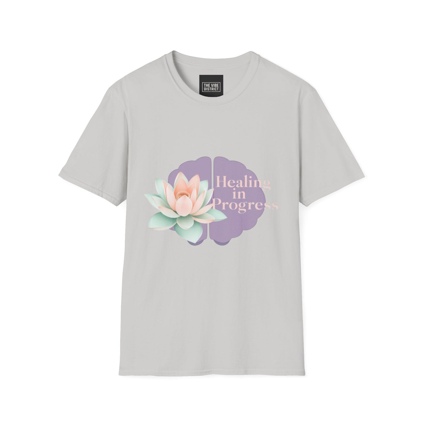 Healing in Progress Unisex Softstyle T-Shirt - Mindfulness & Wellness Apparel