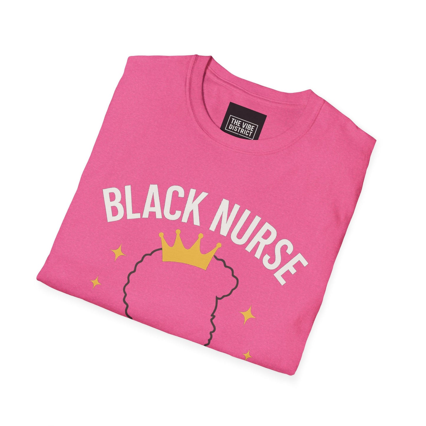 Black Nurse Magic Unisex Softstyle T-Shirt - Celebrate Healthcare Heroes