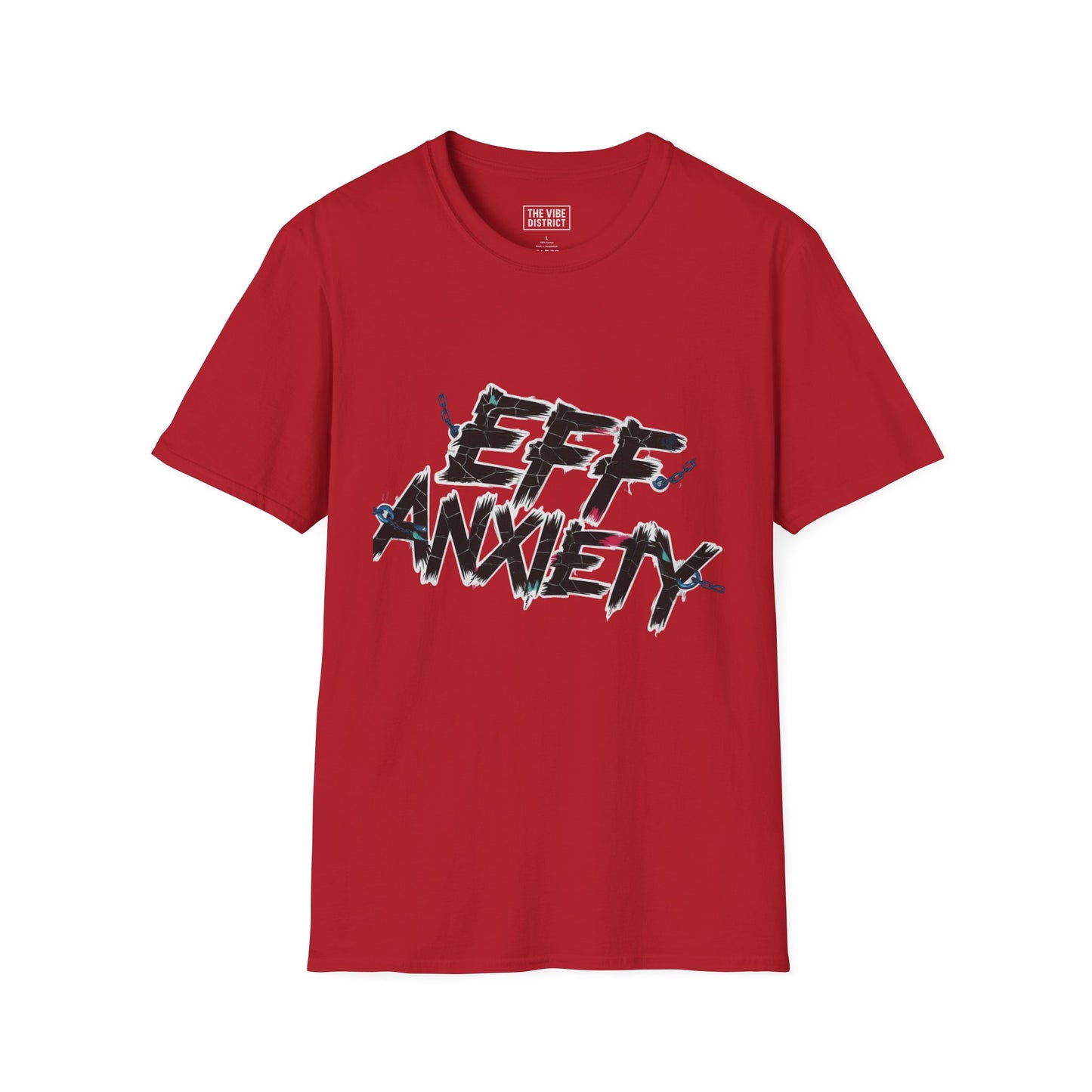 Eff Anxiety Unisex Softstyle T-Shirt - Casual Comfort for Mental Health Awareness