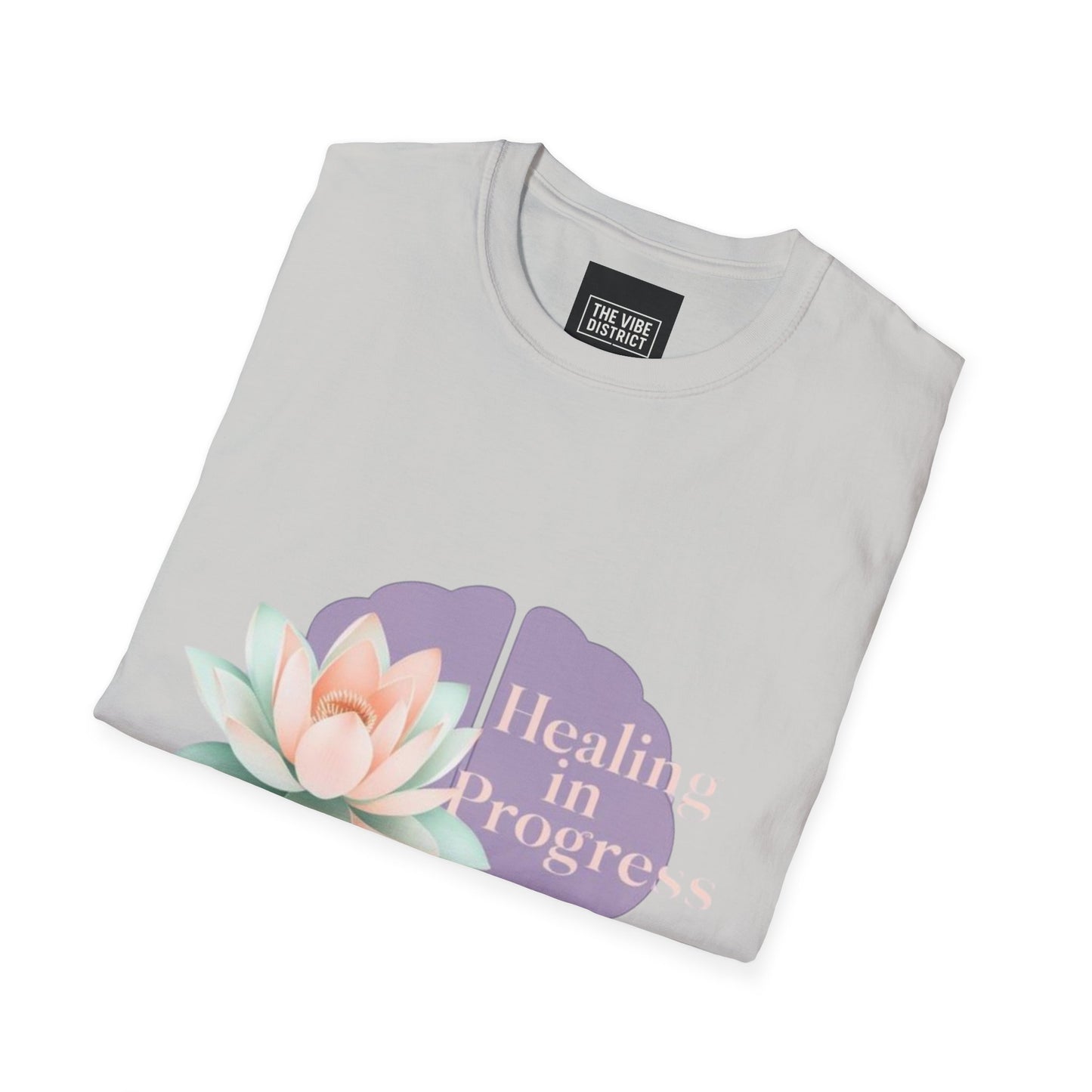 Healing in Progress Unisex Softstyle T-Shirt - Mindfulness & Wellness Apparel