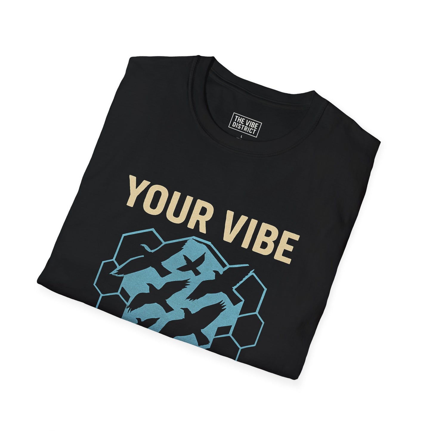 Your Vibe Attracts Your Tribe Unisex Softstyle T-Shirt, Casual Tee, Motivational Shirt, Gifts for Friends, Self-Care Wardrobe