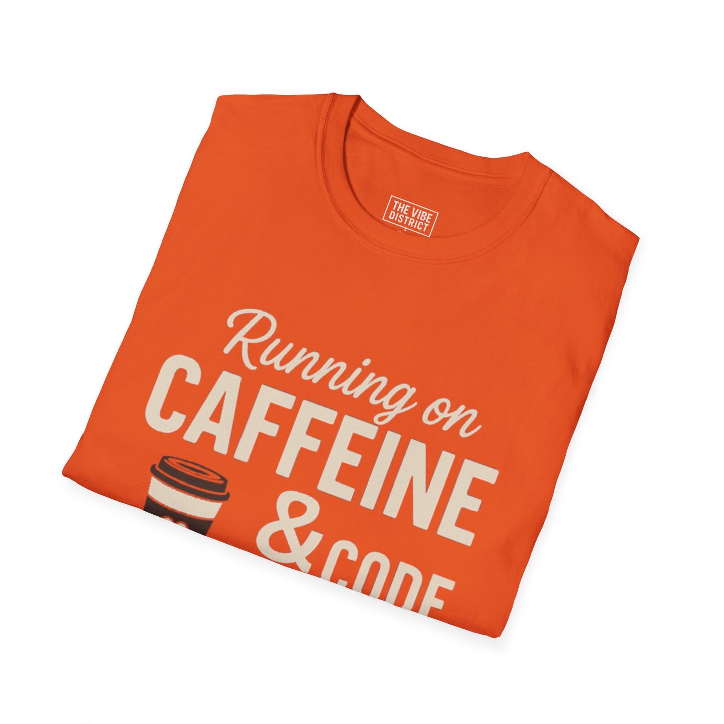 Funny Caffeine & Code Unisex T-Shirt - Perfect for Programmers & Coffee Lovers