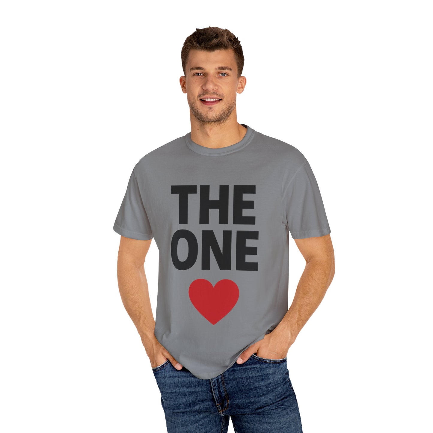 The One Heart Unisex T-shirt | Perfect for Valentine's Day, Couples, Casual Wear, Gift for Loved Ones, Heartfelt Statements