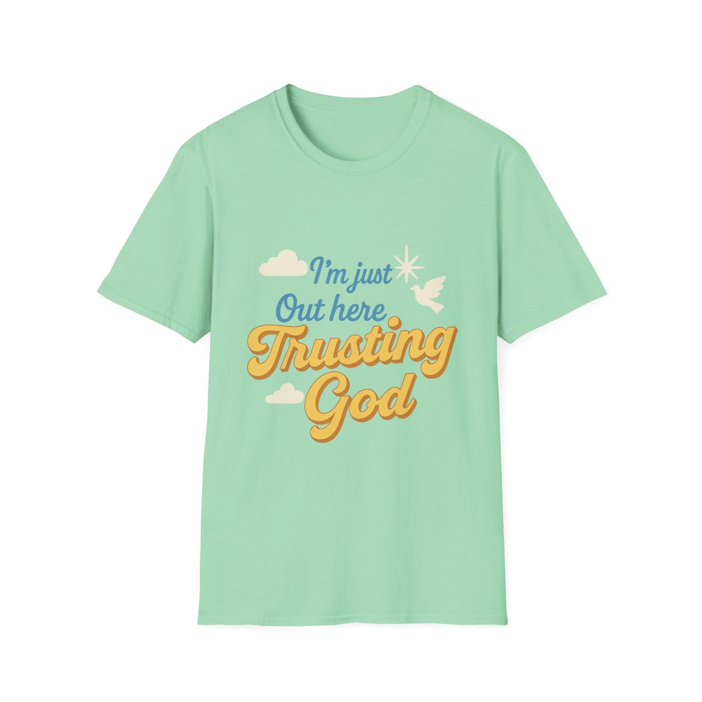 Trusting God Tee, Inspirational Gift, Christian Apparel, Casual Wear, Everyday Comfort