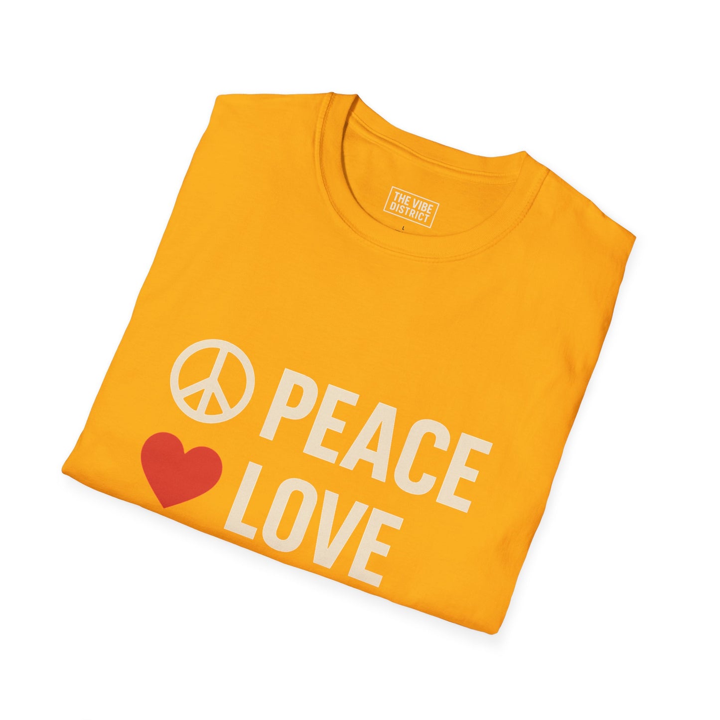 Peace Love Progress Unisex Softstyle T-Shirt, Casual Tee, Gift for Activists, Comfortable Wear, Fundraiser Event Shirt
