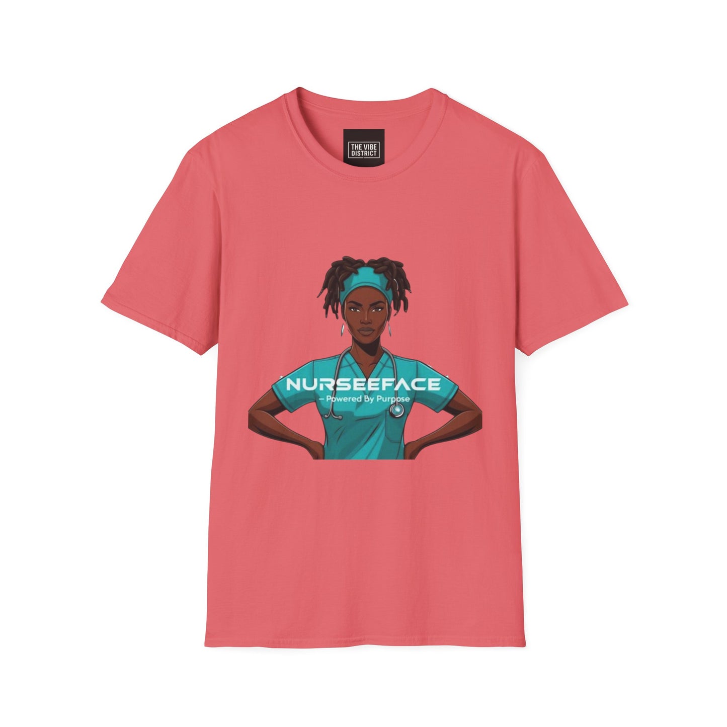 Nurse Graphic T-Shirt - Powered by Purpose - Unisex Softstyle Apparel