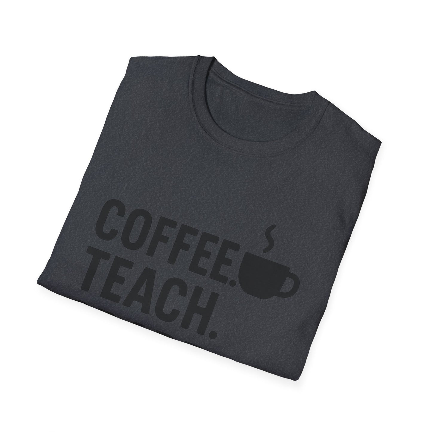 Coffee Teacher T-Shirt, Gift for Educators, Back to School Shirt, Teacher Appreciation, Funny Teaching Tee, Unisex Softstyle Tee
