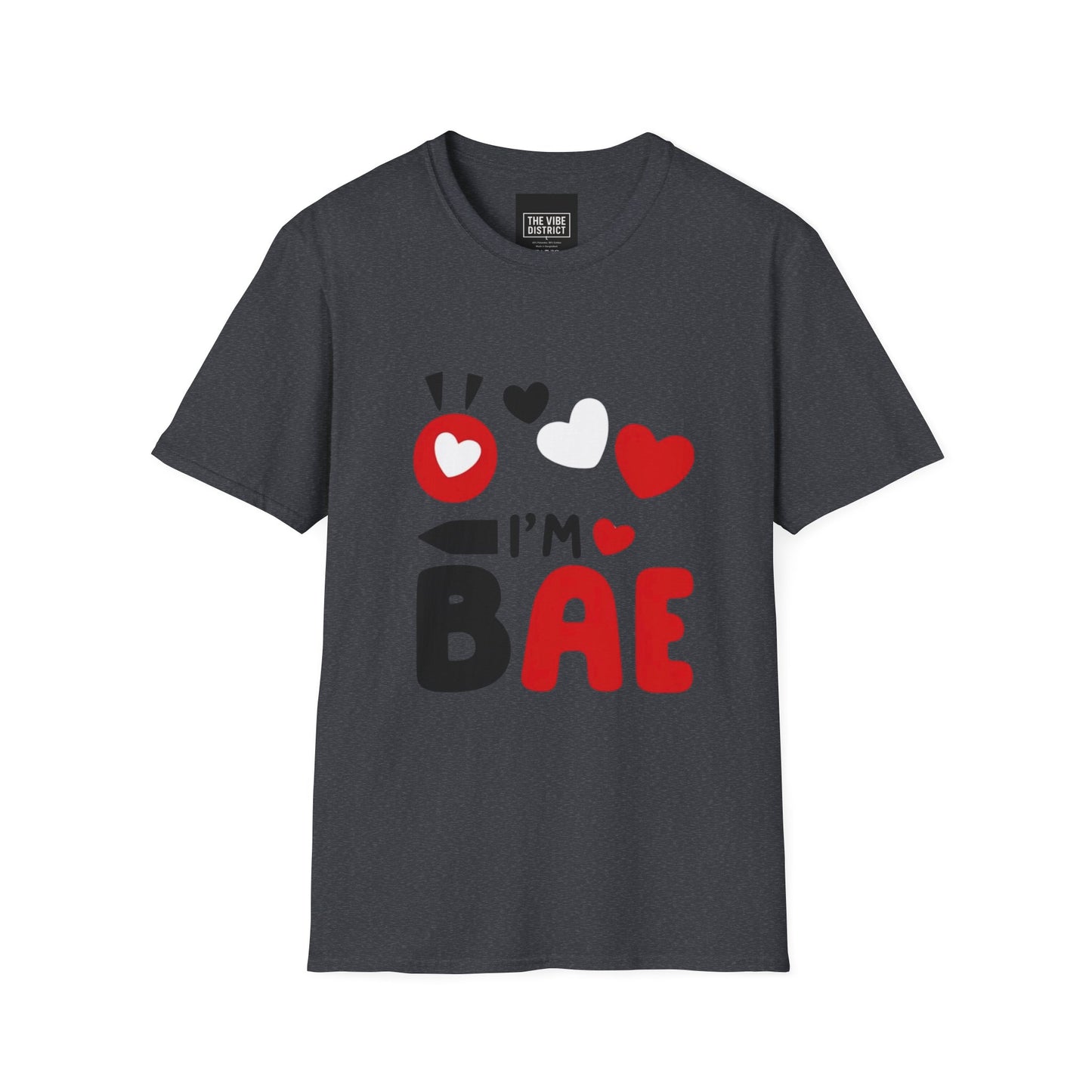 Valentine's Day I'm Bae T-Shirt, Cute Couple Tee, Gift for Him/Her, Softstyle Love Shirt, Romantic Apparel, Valentine's Gift