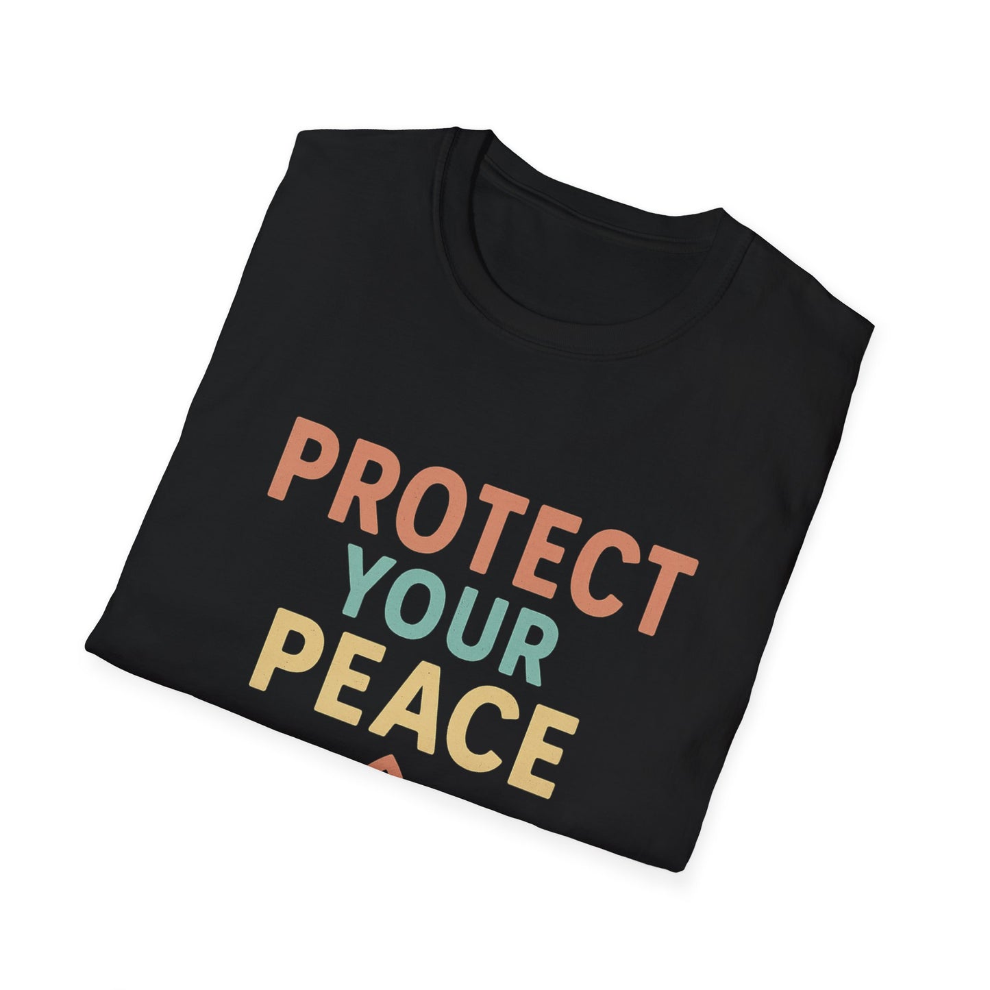 Protect Your Peace T-Shirt, Unisex Motivational Tee, Mindfulness Apparel, Gift for Yoga Lovers, Stress Relief Shirt
