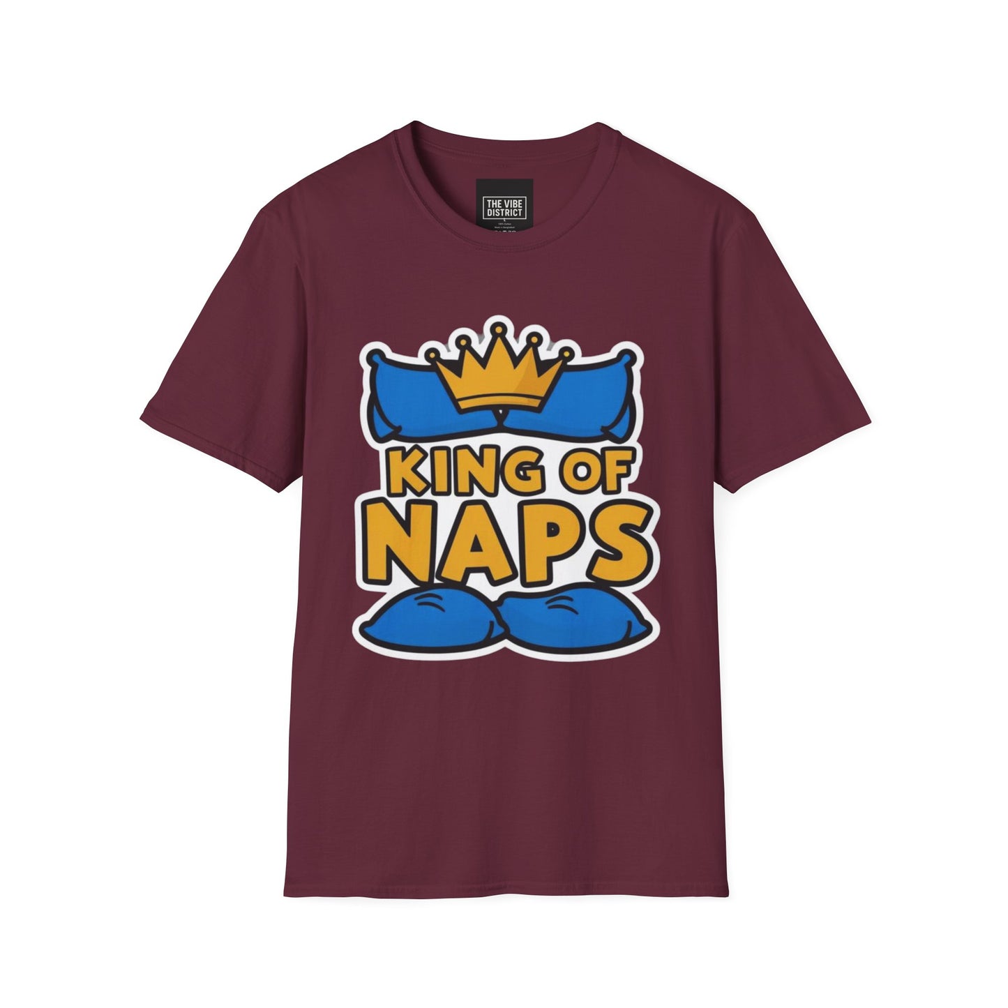King of Naps Unisex Softstyle T-Shirt - Perfect Gift for Sleep Lovers