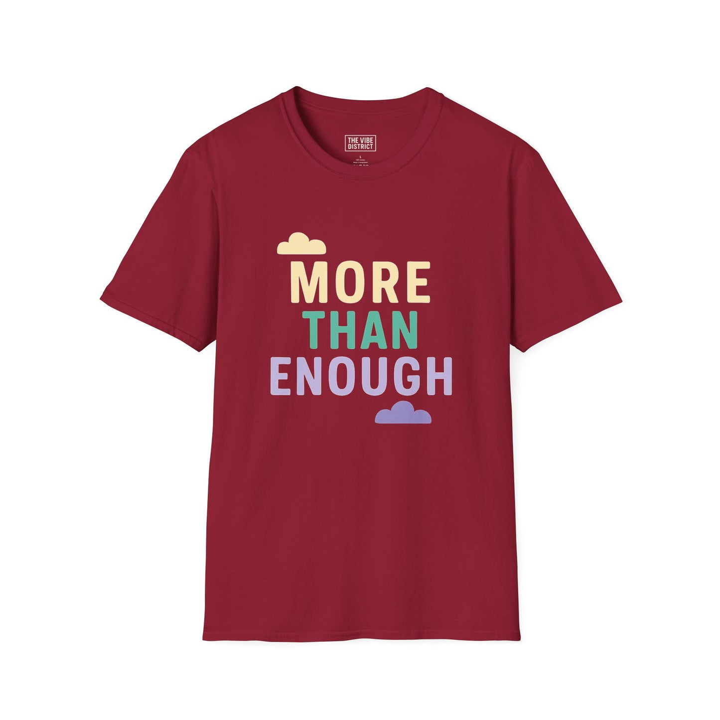 "More Than Enough" - Positive Affirmation Tee, Motivational Shirt, Everyday Wear, Gift Idea, Colorful Casual Wear