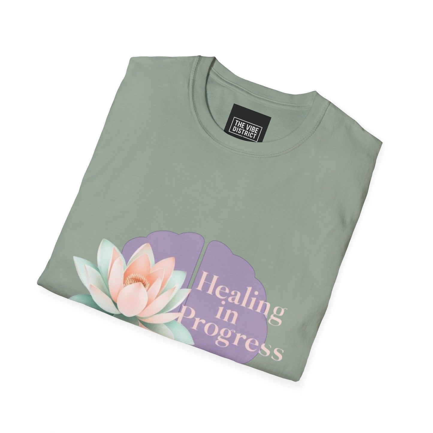 Healing in Progress Unisex Softstyle T-Shirt - Mindfulness & Wellness Apparel