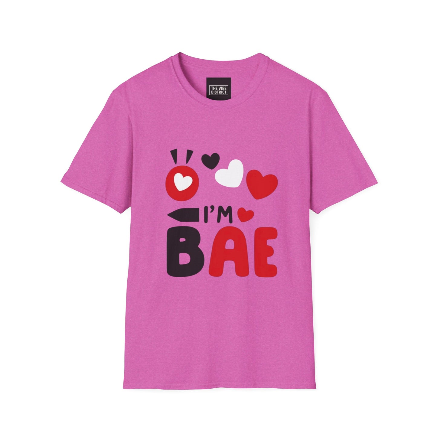 Valentine's Day I'm Bae T-Shirt, Cute Couple Tee, Gift for Him/Her, Softstyle Love Shirt, Romantic Apparel, Valentine's Gift