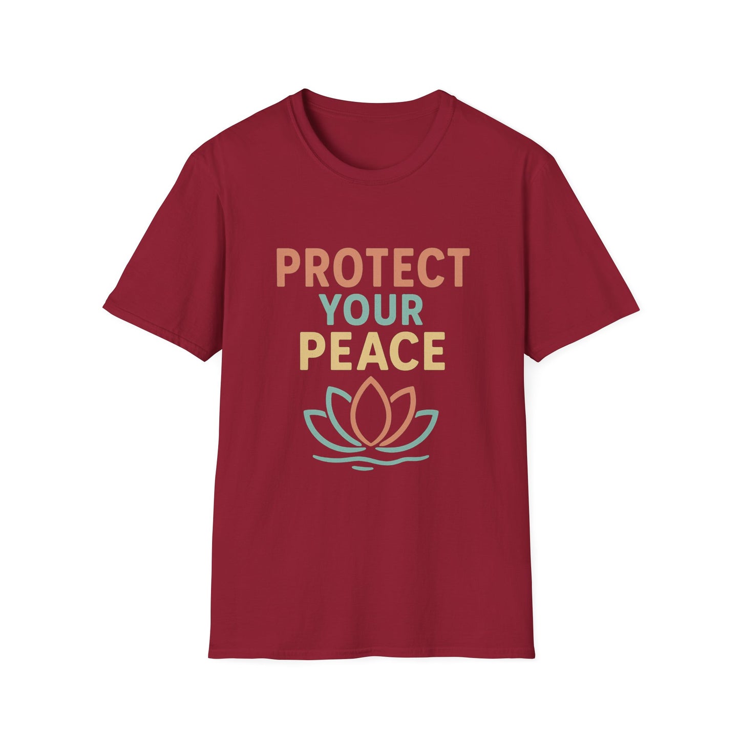 Protect Your Peace T-Shirt, Unisex Motivational Tee, Mindfulness Apparel, Gift for Yoga Lovers, Stress Relief Shirt