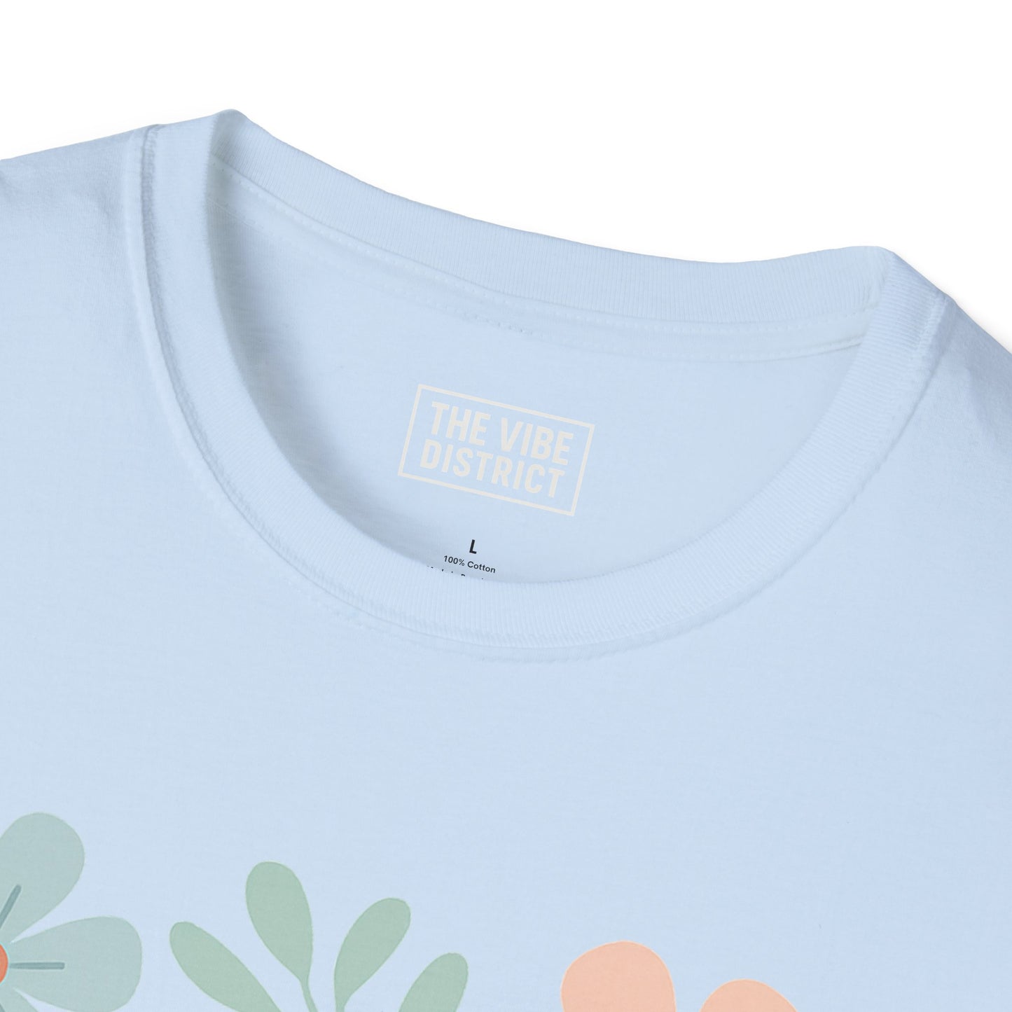 Self-Care Isn't Selfish Unisex Softstyle T-Shirt - Floral Design for Mental Health Awareness
