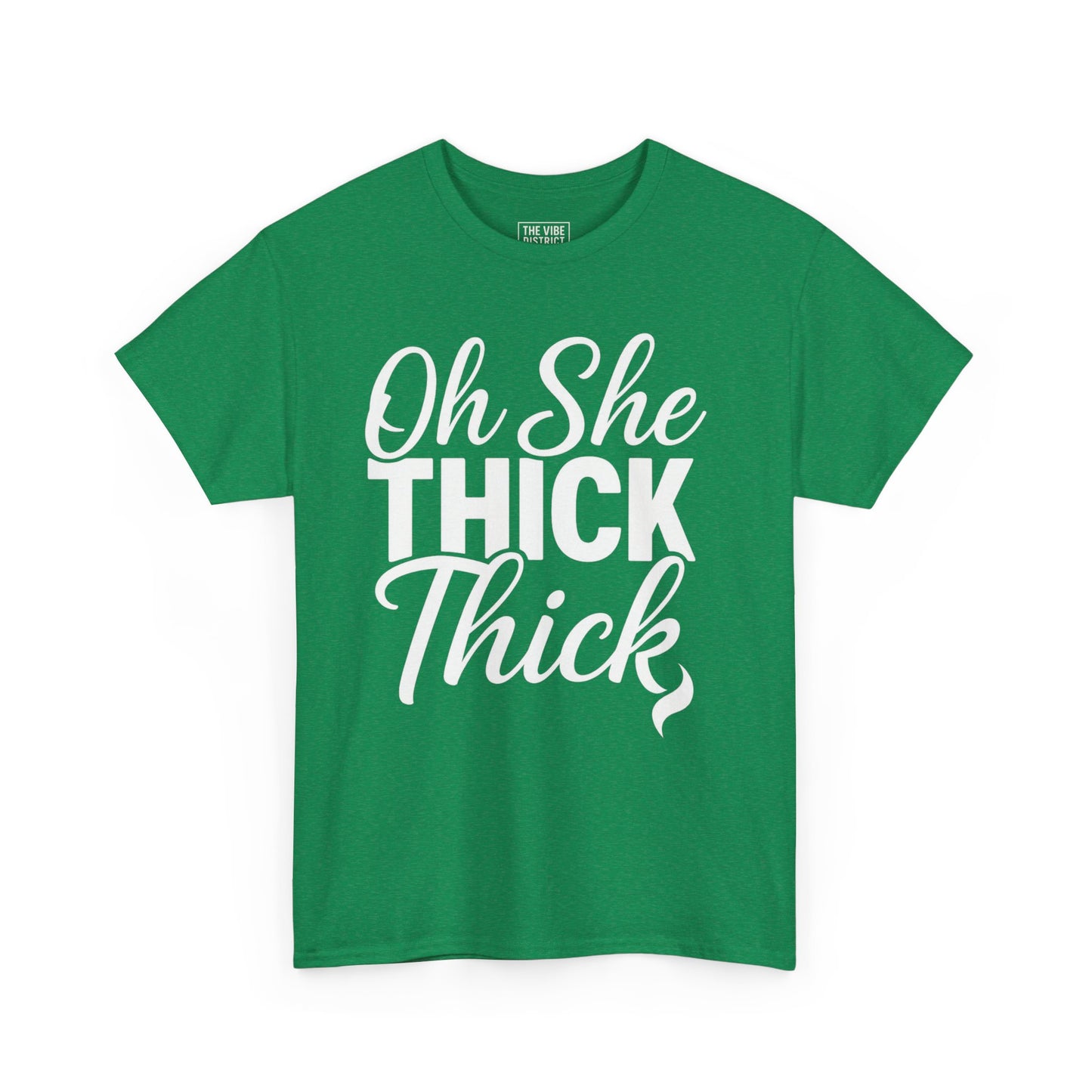 Oh She Thick Unisex Heavy Cotton Tee, Funny Graphic Tee, Casual Wear, Plus Size Shirt, Gift for Her