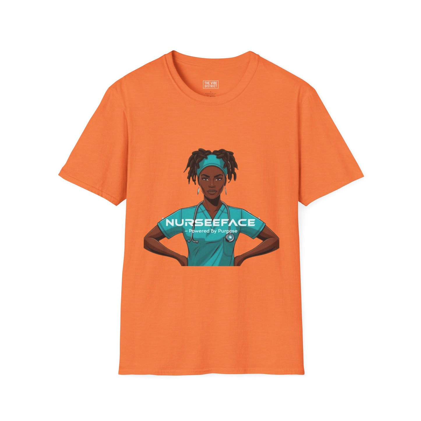 Nurse Graphic T-Shirt - Powered by Purpose - Unisex Softstyle Apparel