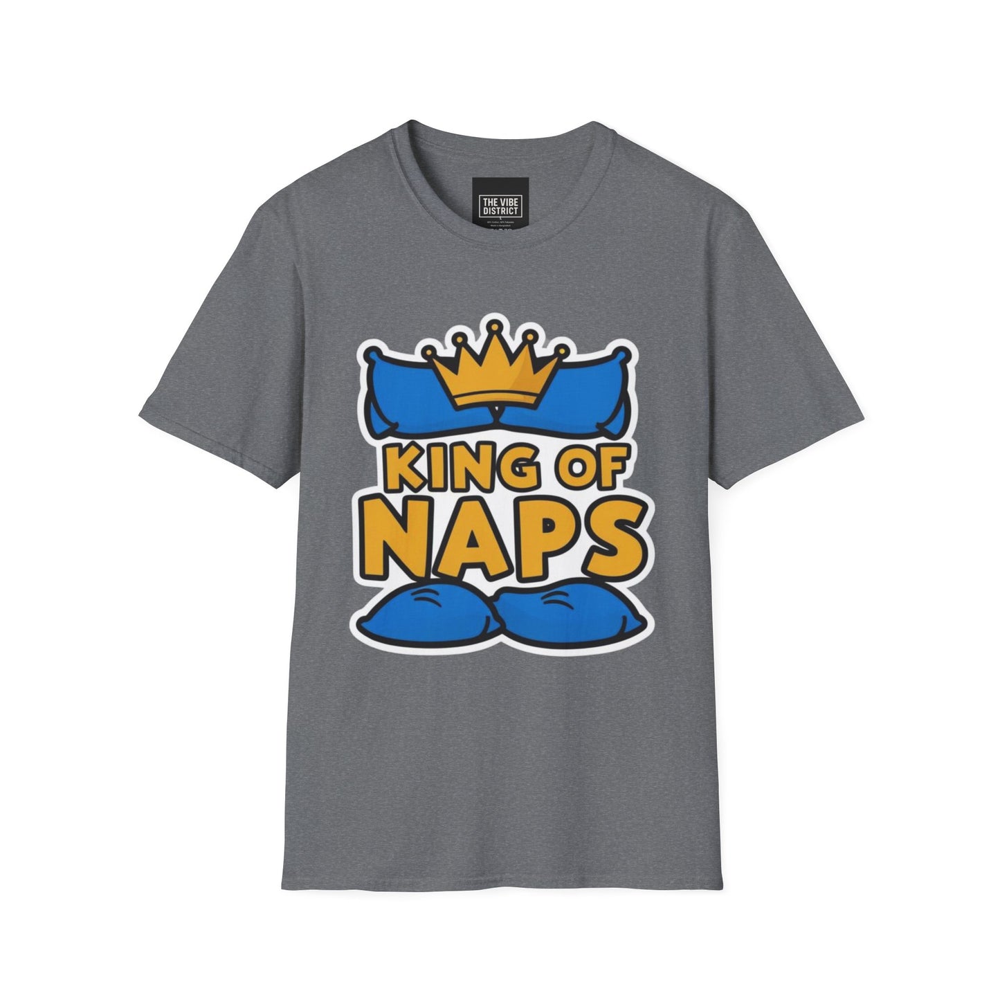 King of Naps Unisex Softstyle T-Shirt - Perfect Gift for Sleep Lovers
