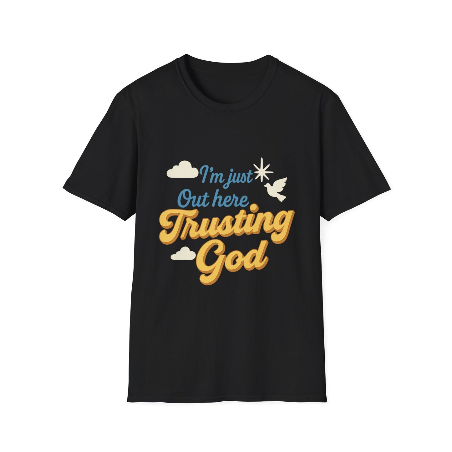 Trusting God Tee, Inspirational Gift, Christian Apparel, Casual Wear, Everyday Comfort