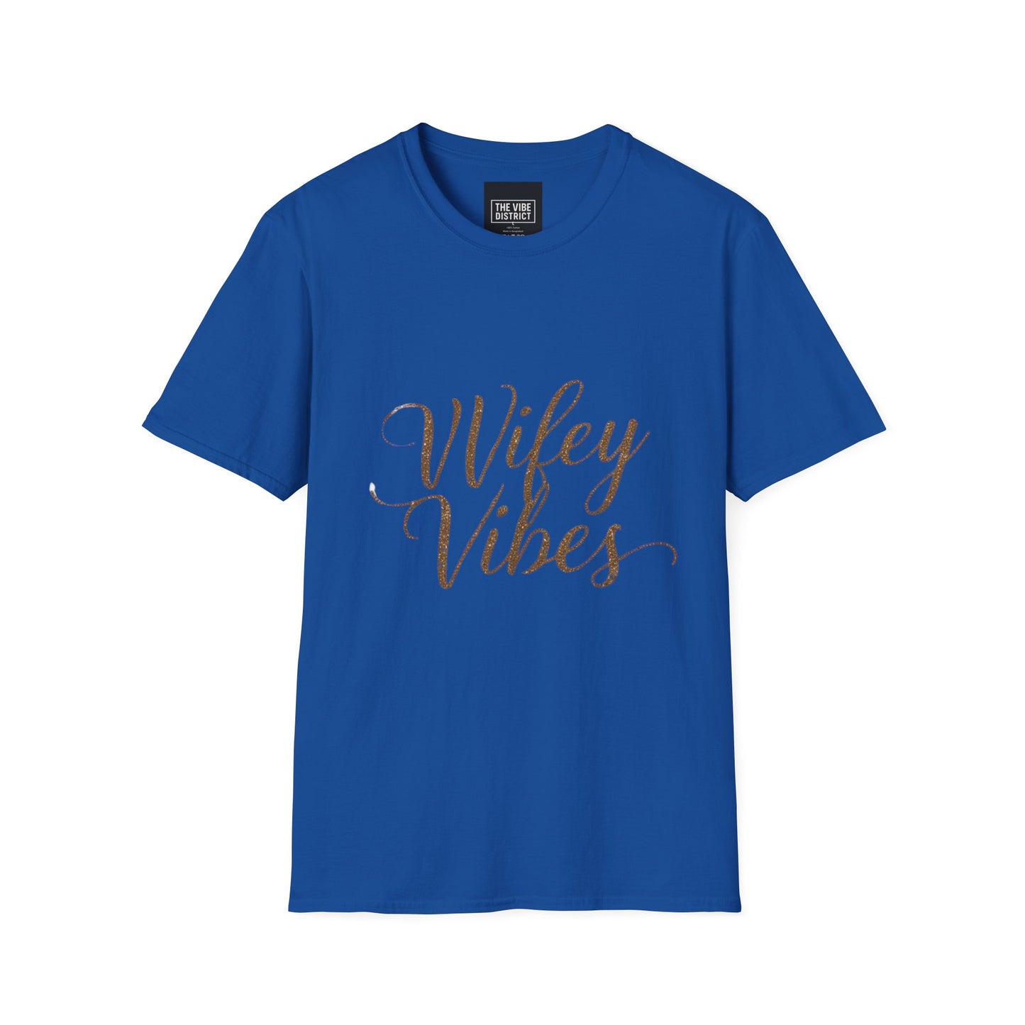 Wifey Vibes Unisex Softstyle T-Shirt - Perfect Gift for Brides and Newlyweds