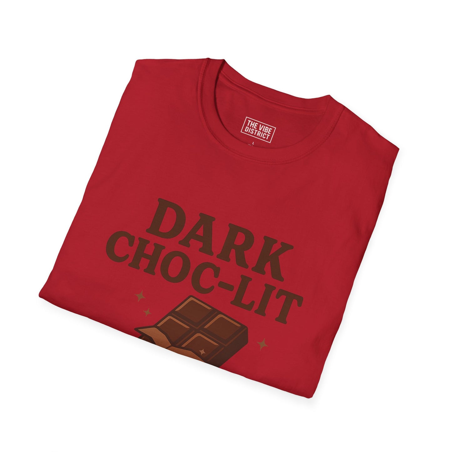 Dark Choc-Lit Unisex T-Shirt | Melanin Pride Tee, Casual Wear, Gift for Chocolate Lovers, Birthday Apparel, Black History Month
