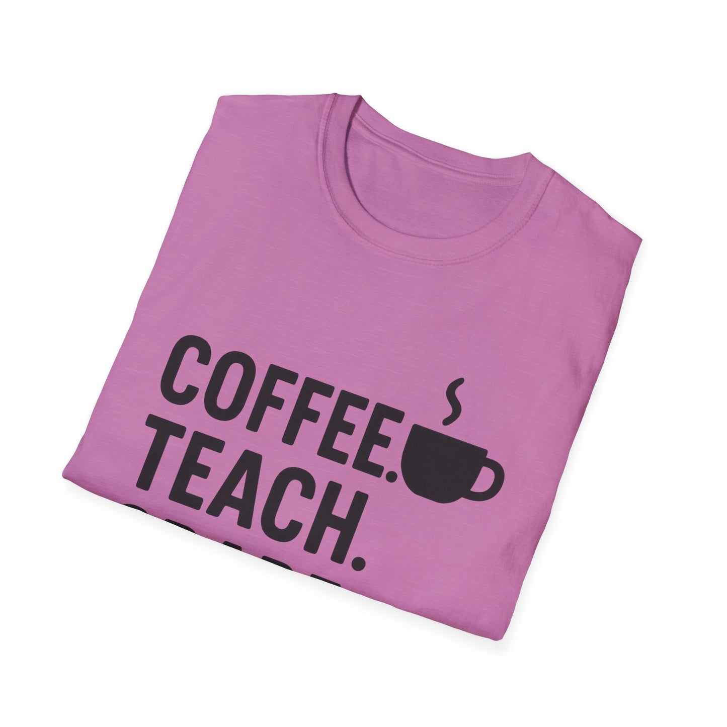 Coffee Teacher T-Shirt, Gift for Educators, Back to School Shirt, Teacher Appreciation, Funny Teaching Tee, Unisex Softstyle Tee