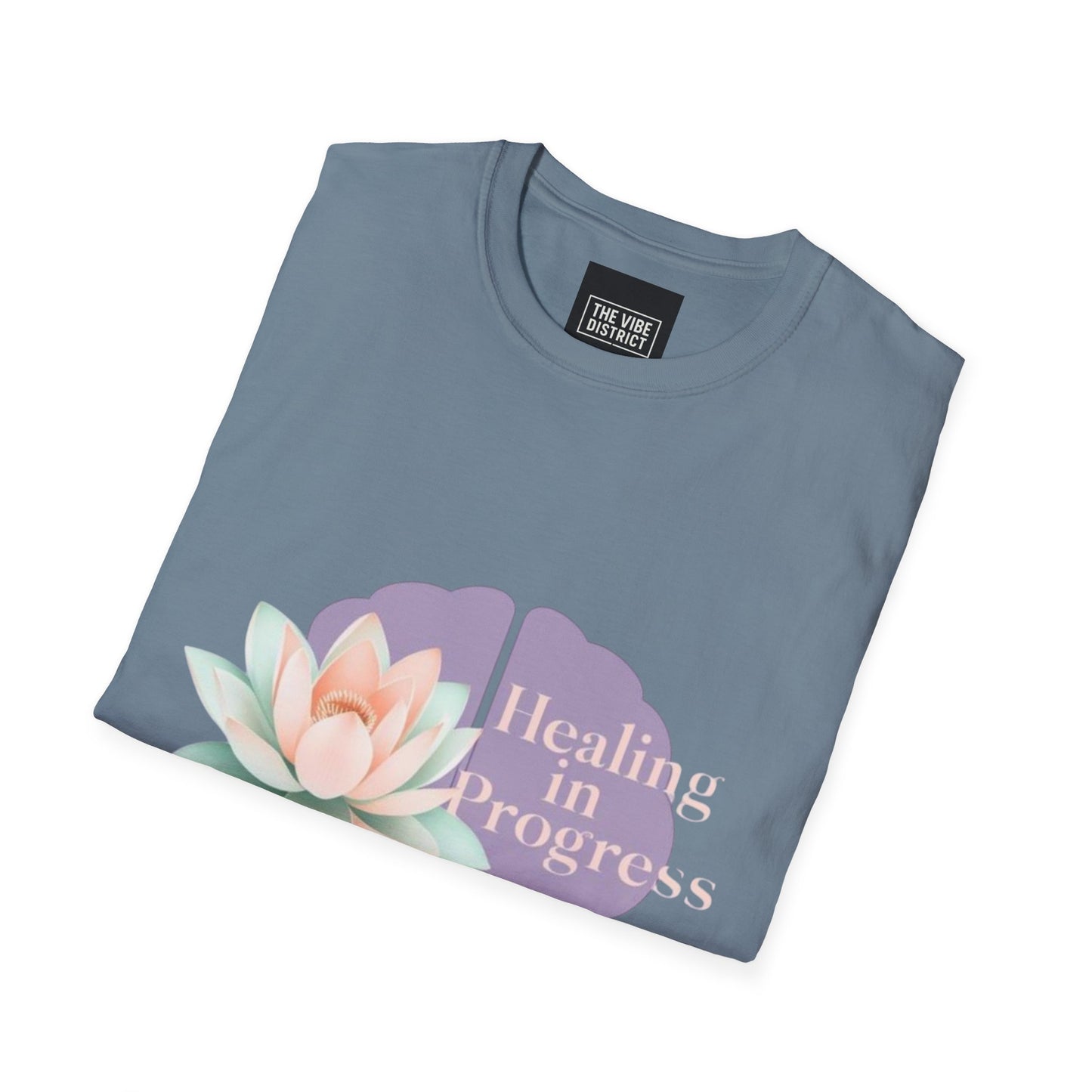 Healing in Progress Unisex Softstyle T-Shirt - Mindfulness & Wellness Apparel