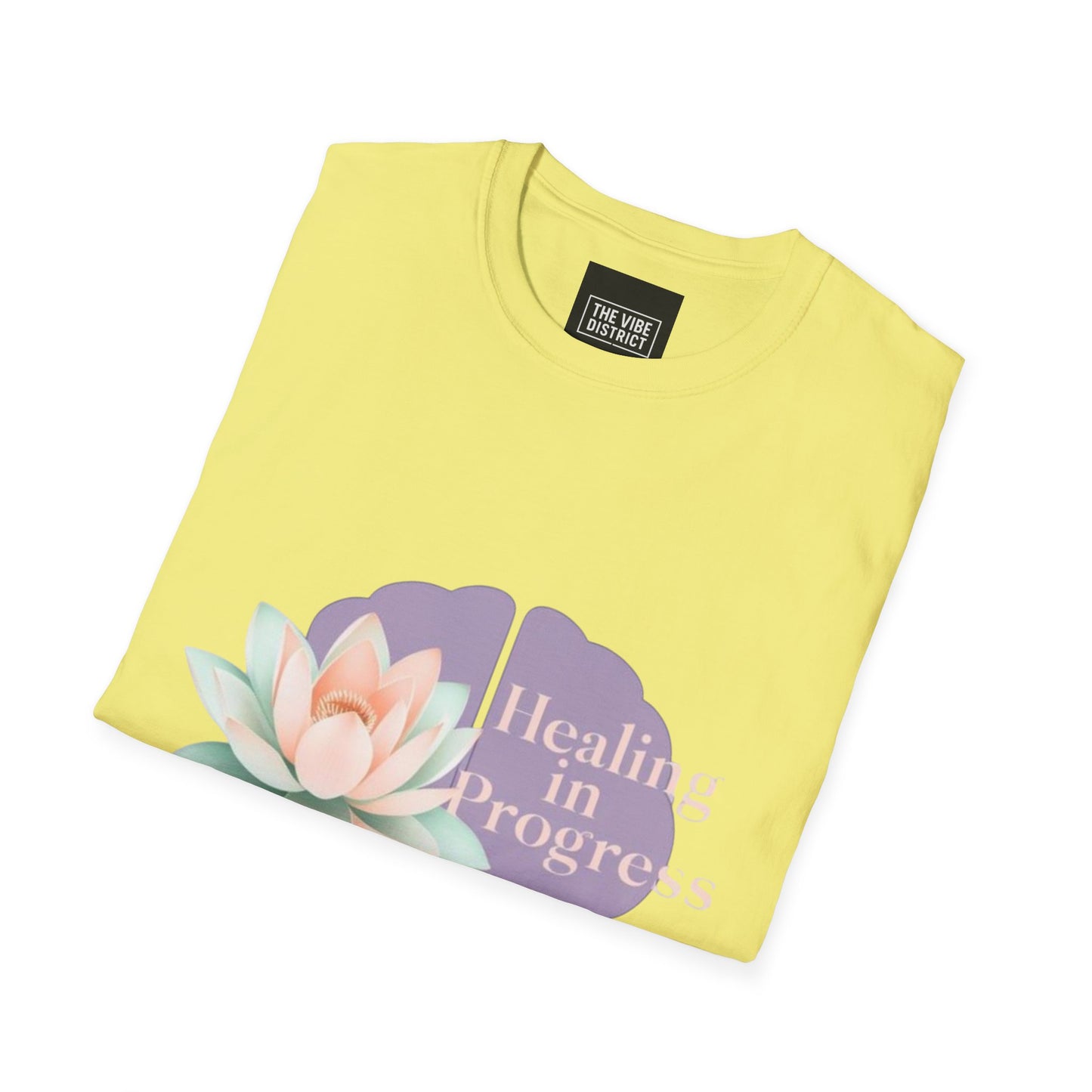 Healing in Progress Unisex Softstyle T-Shirt - Mindfulness & Wellness Apparel
