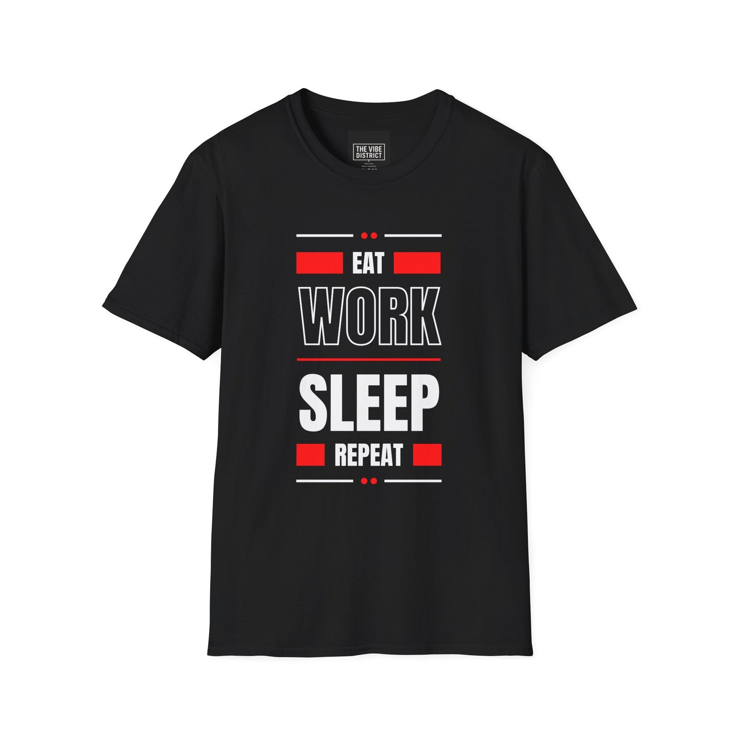 Eat Work Sleep Repeat Unisex Softstyle T-Shirt