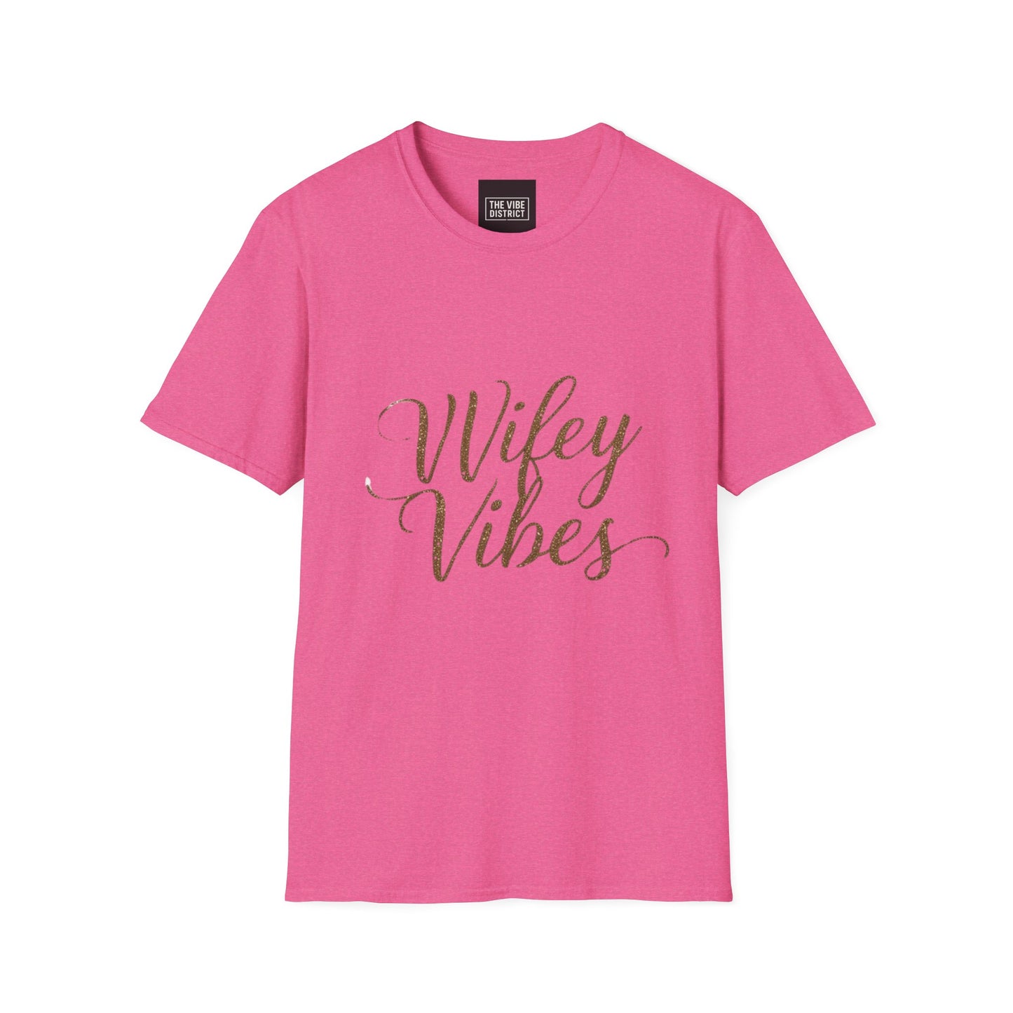 Wifey Vibes Unisex Softstyle T-Shirt - Perfect Gift for Brides and Newlyweds