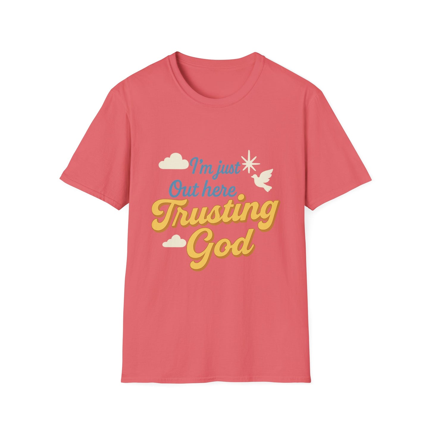 Trusting God Tee, Inspirational Gift, Christian Apparel, Casual Wear, Everyday Comfort