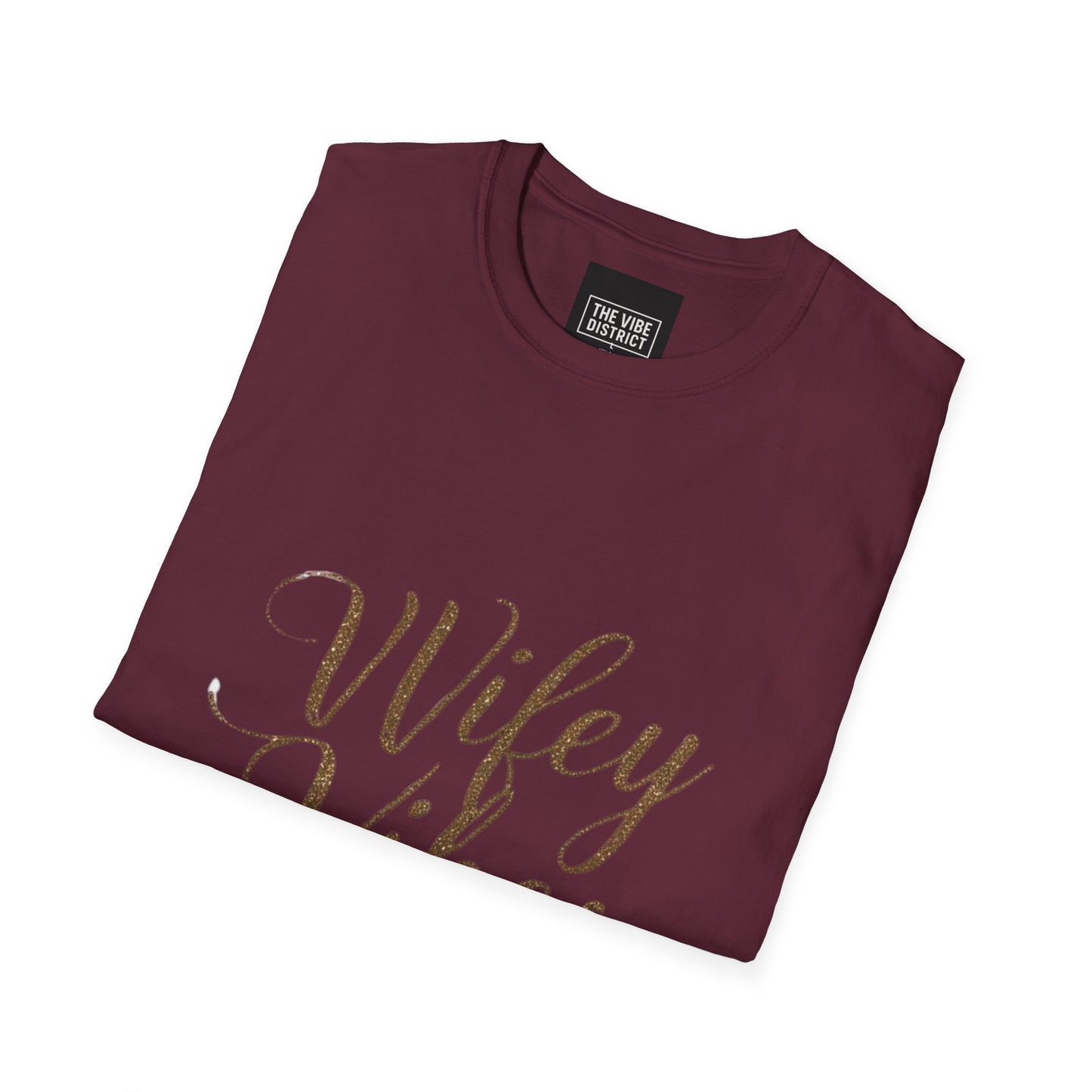 Wifey Vibes Unisex Softstyle T-Shirt - Perfect Gift for Brides and Newlyweds