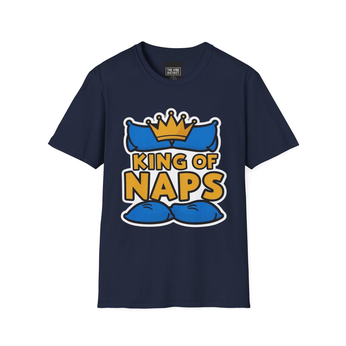King of Naps Unisex Softstyle T-Shirt - Perfect Gift for Sleep Lovers
