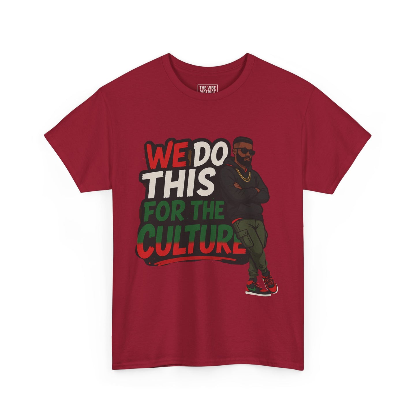 Cultural Pride Unisex Heavy Cotton Tee, Streetwear Shirt, Statement Tee, Gift for Music Lovers, Urban Fashion Tee
