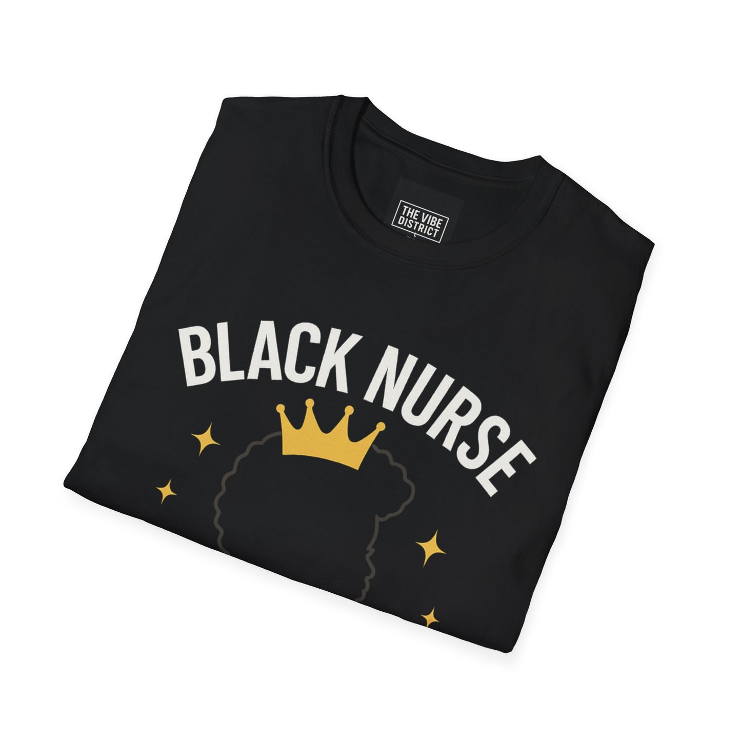 Black Nurse Magic Unisex Softstyle T-Shirt - Celebrate Healthcare Heroes
