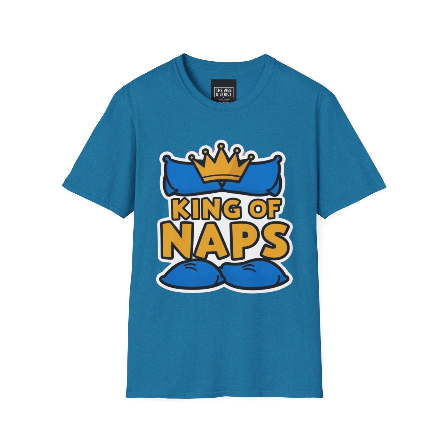 King of Naps Unisex Softstyle T-Shirt - Perfect Gift for Sleep Lovers