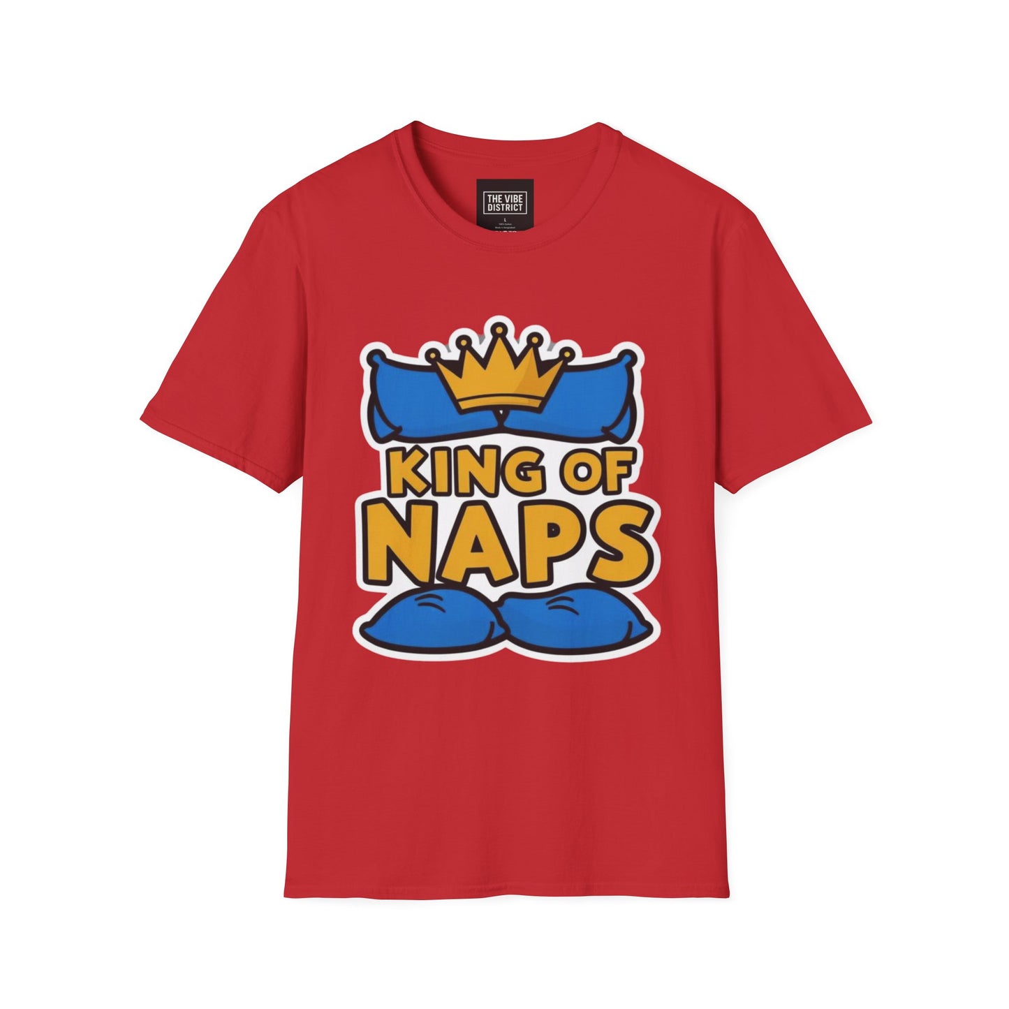 King of Naps Unisex Softstyle T-Shirt - Perfect Gift for Sleep Lovers