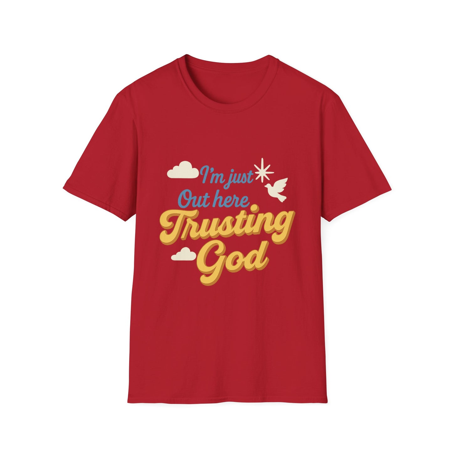 Trusting God Tee, Inspirational Gift, Christian Apparel, Casual Wear, Everyday Comfort