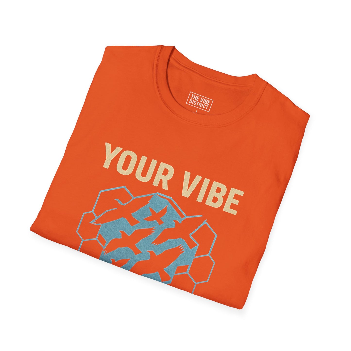 Your Vibe Attracts Your Tribe Unisex Softstyle T-Shirt, Casual Tee, Motivational Shirt, Gifts for Friends, Self-Care Wardrobe